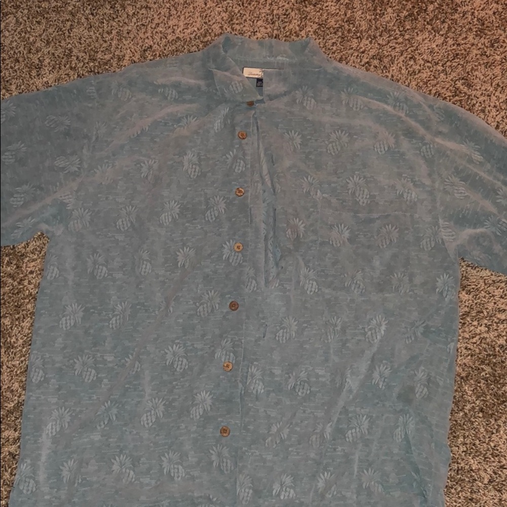 Hawaiian pineapple button down